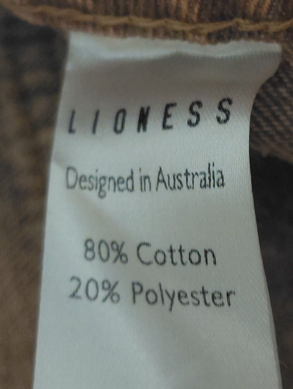 Lioness MIAMI VICE TAN WASH Denim Barrell Size SMALL - Picture 9 of 10